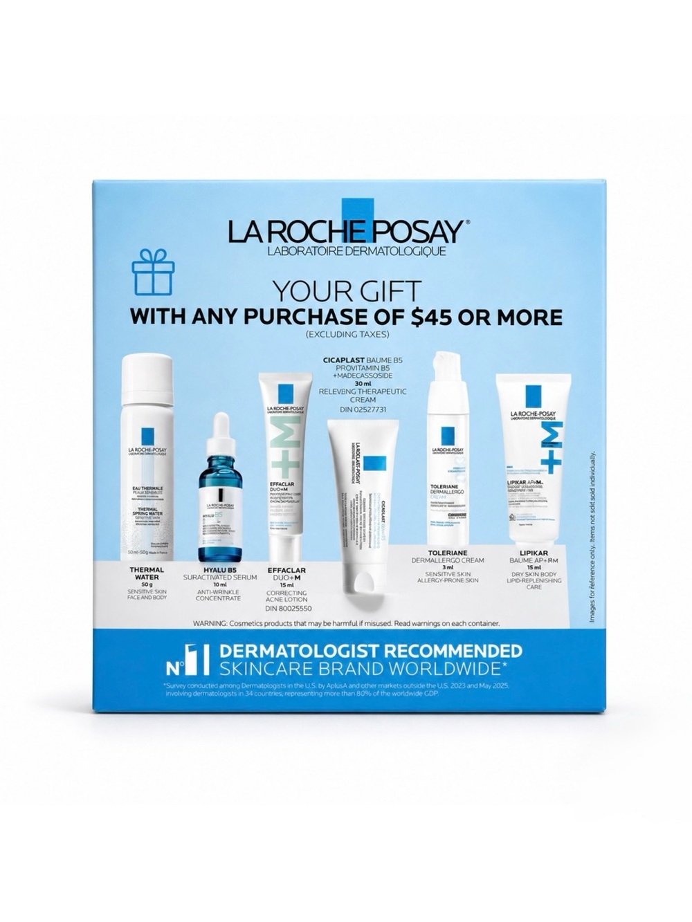 NWT La Roche-Posay Hydration & Repair Skincare Gift Set